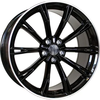 Alu kolo Alu kola Racing Line H5060, 21x9.5 5x112 ET31, černá + leštěný límec vhodné pro Audi Q7 (od 2015), Audi SQ7