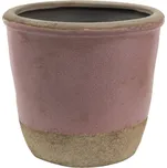 Růžovo-béžový keramický obal na květináč Ingrid XL – 19x19 cm