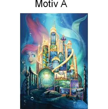 Diamantové malování Disney Diamantové malování - Princezny a zámky (čtvercové diamanty) Motiv: A, Rozměr: 20x25 cm