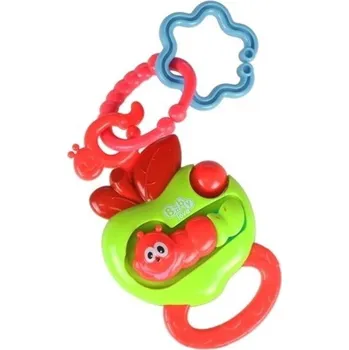 Tulimi Chrastítko, kousátko - Jablko v dárkové krabičce, zelené