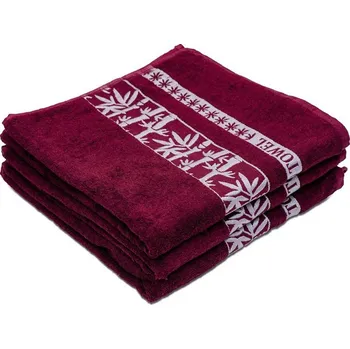 Osuška Bambusová osuška BAMBOO 70x140 cm vínová