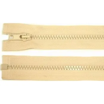Zip Zdrhovadlo zip kostěný 80 cm dělitelný béžová