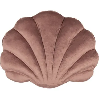 Dekorativní polštářek Starorůžový sametový polštář s výplní