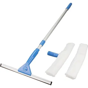 Stěrka na okno Mop na okna + náhradní, stěrka, teleskopicá násada 90cm