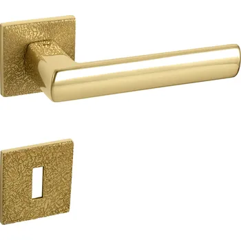 Dveřní kování TI - POPULAR - HR 4161 5SQ T3 rozety WC, klika/klika OLV - Mosaz leštěná lakovaná (33)