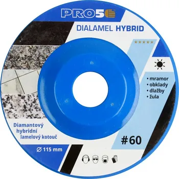 Brusný kotouč Kotouč PRO5 diamantový lamelový hybridní 115 mm #60