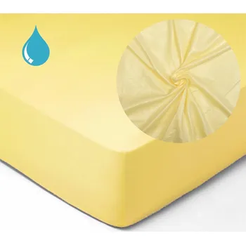 Prostěradlo Dětské prostěradlo nepromokavé Jersey žlutá 60x120cm - 60x120 cm dětské jersey