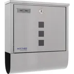 Rottner Costa poštovní schránka nerez | Trezory, sejfy, pokladničky Trezory a sejfy Rottner Nerezové poštovní schránky