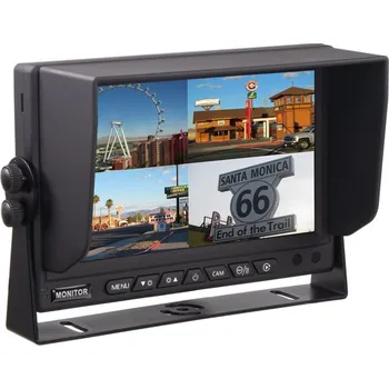 Autoelektronika AHD monitor 7" s kvadrátorem a s 4x4PIN vstupy, DVR sv702qAHDDVR