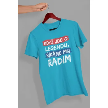 Pánské tričko Pánské tričko Radim Barva: Tyrkysová, Velikost: 2XL