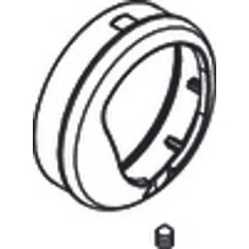 Vodovodní baterie Hansgrohe Krytka kolem kartuše, černá mat 94370670