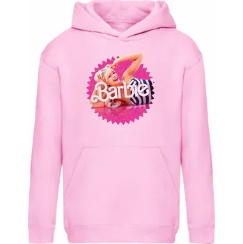Dívčí mikina Mikina Barbie Margot Robbie Barva: Světle růžová, Velikost: XL