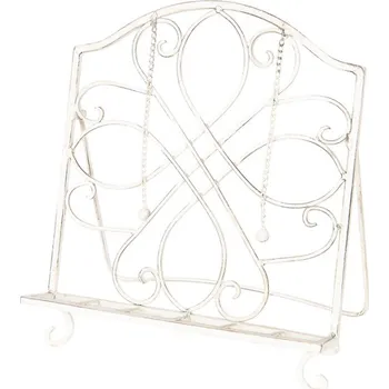 Zarážka na knihu Kovový vintage stojan na knihy / kuchařku – 31x23x34 cm