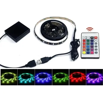 LED páska Light B5705 LED pásek na baterie IP65 RGB 5 metrů (LED pásek RGB 5 metrů napájení z baterie na DO)