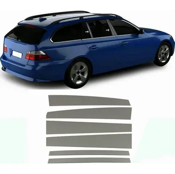 Okenní klika Nerez okenní černé sloupky 6 ks BMW E60, 61