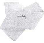 ENIE BABY povlečení SATINE 140x100cm/60x40cm Grey Leaves