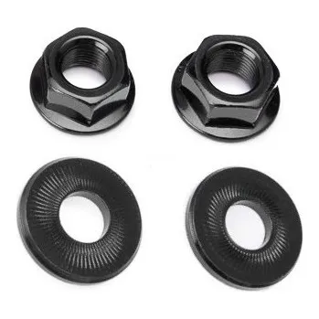 Náboj kola SALT matice - CNC BMX Axle Nuts (ČERNÁ) velikost: 10mm