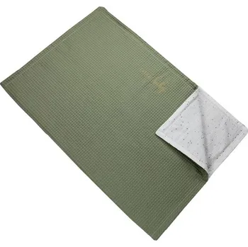 Dětská deka ENIE BABY deka Khaki/Bílá