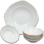 Thun 1794 Bernadotte, kompotová souprava, bílá, zlatá linka, Thun