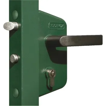 Dveřní kování Zámek GARDEN GATE pro zahradní branky. Pro jekl 40 mm - RAL 6005 zelená (Pro jekl 40 mm - RAL 6005 zelená)