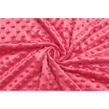Minky fleece - Růžová telemagenta