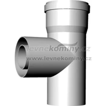 Komín T-kus DN 80/125, plast, AZ