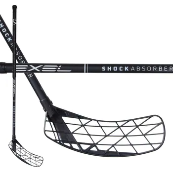 Florbalová hůl Florbalová hokejka EXEL SHOCK ABSORBER BLACK 2.9 101 ROUND MB R