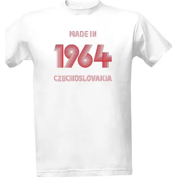 Tričko s potiskem Made in 1964 Czechoslovakia pánské