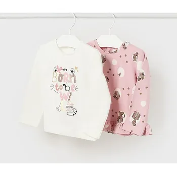 Chlapecké oblečení Dívčí trika s dlouhým rukávem set 2 ks Mayoral 2011 Velikost: 2 roky (92 cm)