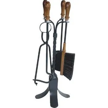Krbové nářadí nářadí krbové KLASIK kov/třešeň, sada 4díl. se stojánkem