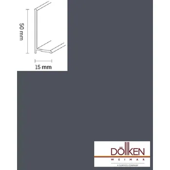 Podlahová lišta lišta Antracitová měkká soklová lišta Döllken WL50 348 (cena za bm)