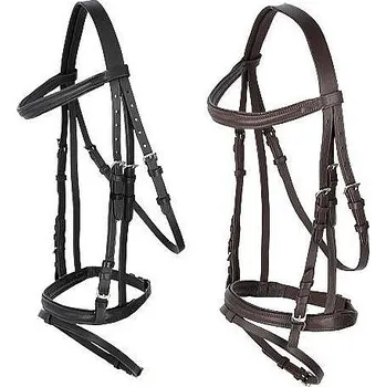 Uzdečka kožená - KERBL hnědá - vel. pony