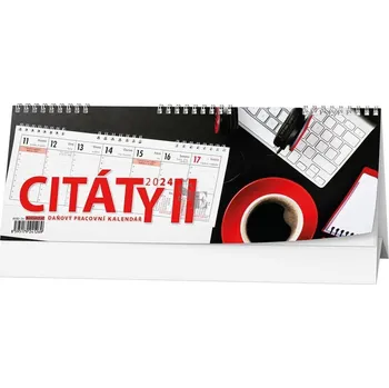 Kalendář Baloušek Tisk Stolní pracovní kalendář Citáty II 2024