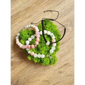 Náramek Michaella náramky Sada náramků Růženín s andělem strážným