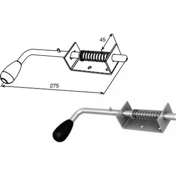 Dveřní kování Zástrč pro garážová vrata (Zástč)