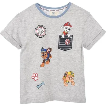 Chlapecké tričko Chlapecké šedé tričko Paw Patrol Velikost: 98