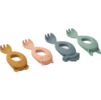 Příbor Liewood Silikonové vidličky Liva 4 ks Tuscany rose multi