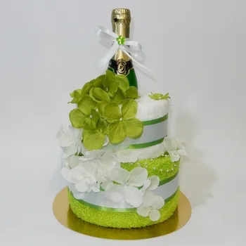 Ateliér Confetti Dort z osušky a ručníku - Květa