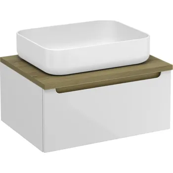 Koupelnový nábytek Koupelnová skříňka pod umyvadlo Naturel Stilla 60x30x45 cm bílá STILLAD06007DBK