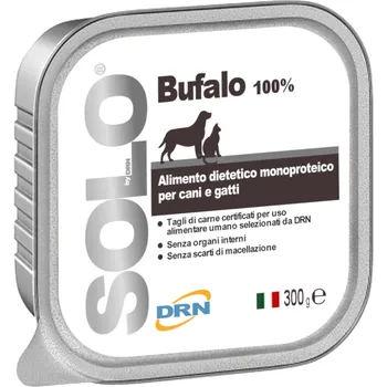 Krmivo pro psa DRN SOLO Konzerva 100 % Buffalo