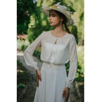 Glara Boho bolerko s krajkami 947322