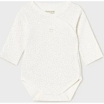 Kojenecký body Mayoral body s dlouhým rukávem 2746 béžové Rozměr: 12 měsíců, 80 cm