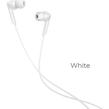 Handsfree HOCO M72 handsfree sluchátka / iOS + Android / 3,5mm jack / bílé