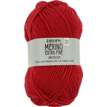 Příze Drops Merino Extra Fine 11 červená