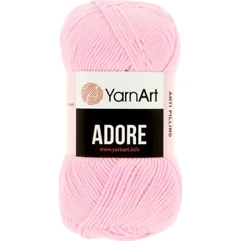 Galanterie YarnArt Adore 338 baby růžová