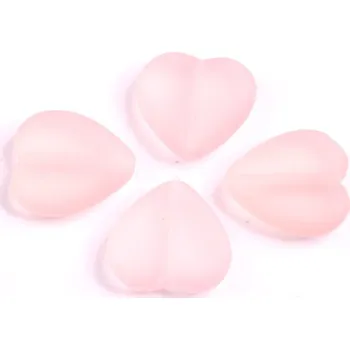 Dětské navlékací korálky Korálky srdíčka č.3822 (15x16mm)