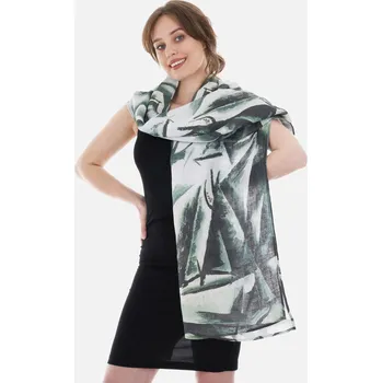 Šála Dámská šála 100% Len Josef Čapek Piják absintu/Absinth drinker