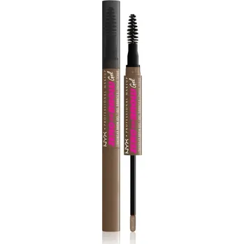 Řasenka NYX Professional Makeup Zero To Brow Gel gel na obočí s aplikátorem odstín 02 Ash Blonde 2 ml