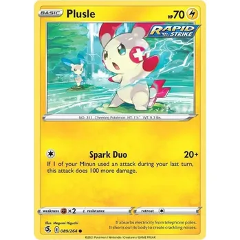 Sběratelská karetní hra Pokémon karta Plusle 089/264 - Fusion Strike
