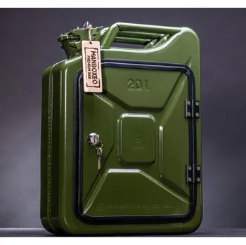 Dárkový potravinový koš Prázdný Manboxeo Bar Khaki